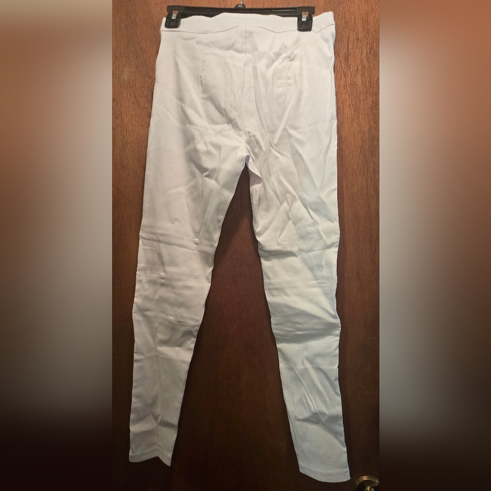 Aiweiyi White Skinny Jeans/leggins with Zipper Details Sz13 NWT - Picture 5 of 8